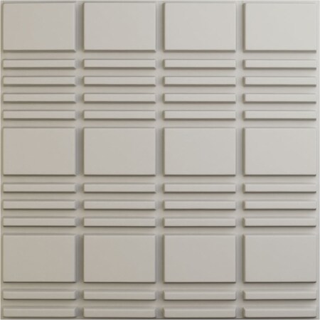 Ekena Millwork 19 5/8in. W x 19 5/8in. H Stacked EnduraWall Decorative 3D Wall Panel, Total 32.04 Sq. Ft., 12PK WP20X20SDGBW-CASE-12